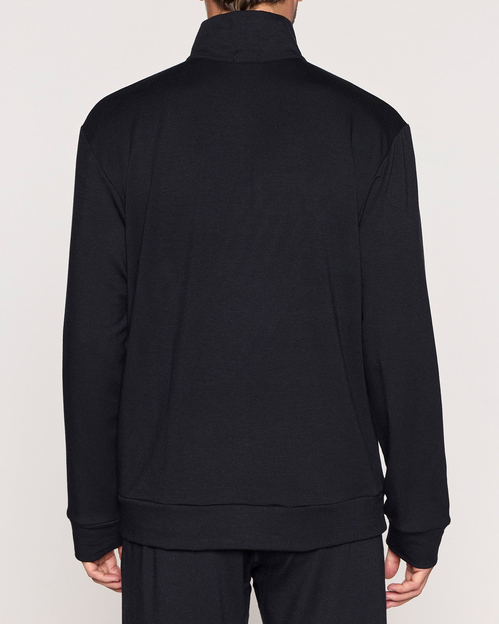 Black | The Men's 1/4 Zip Back