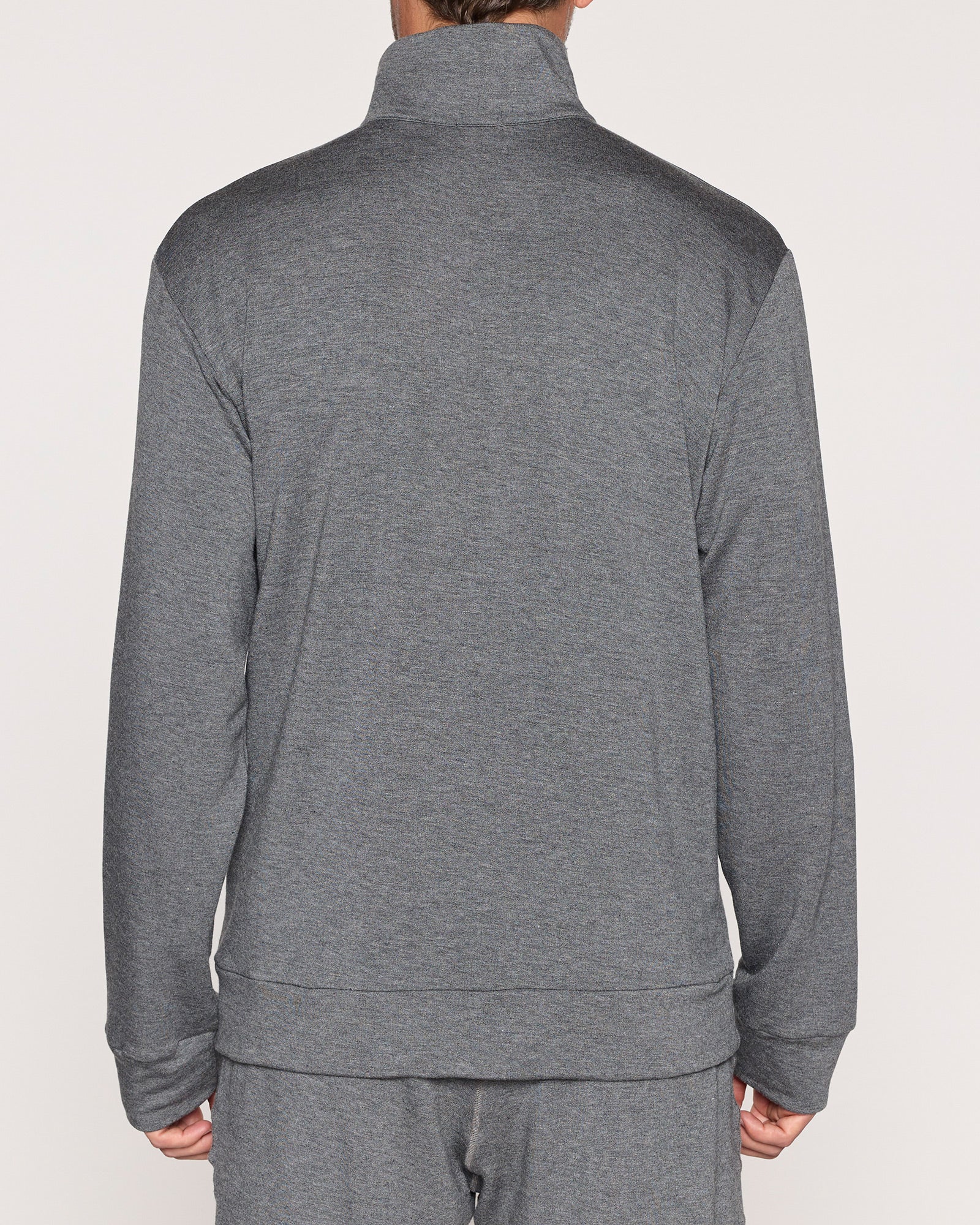 Dark Gray | The Men's 1/4 Zip Back