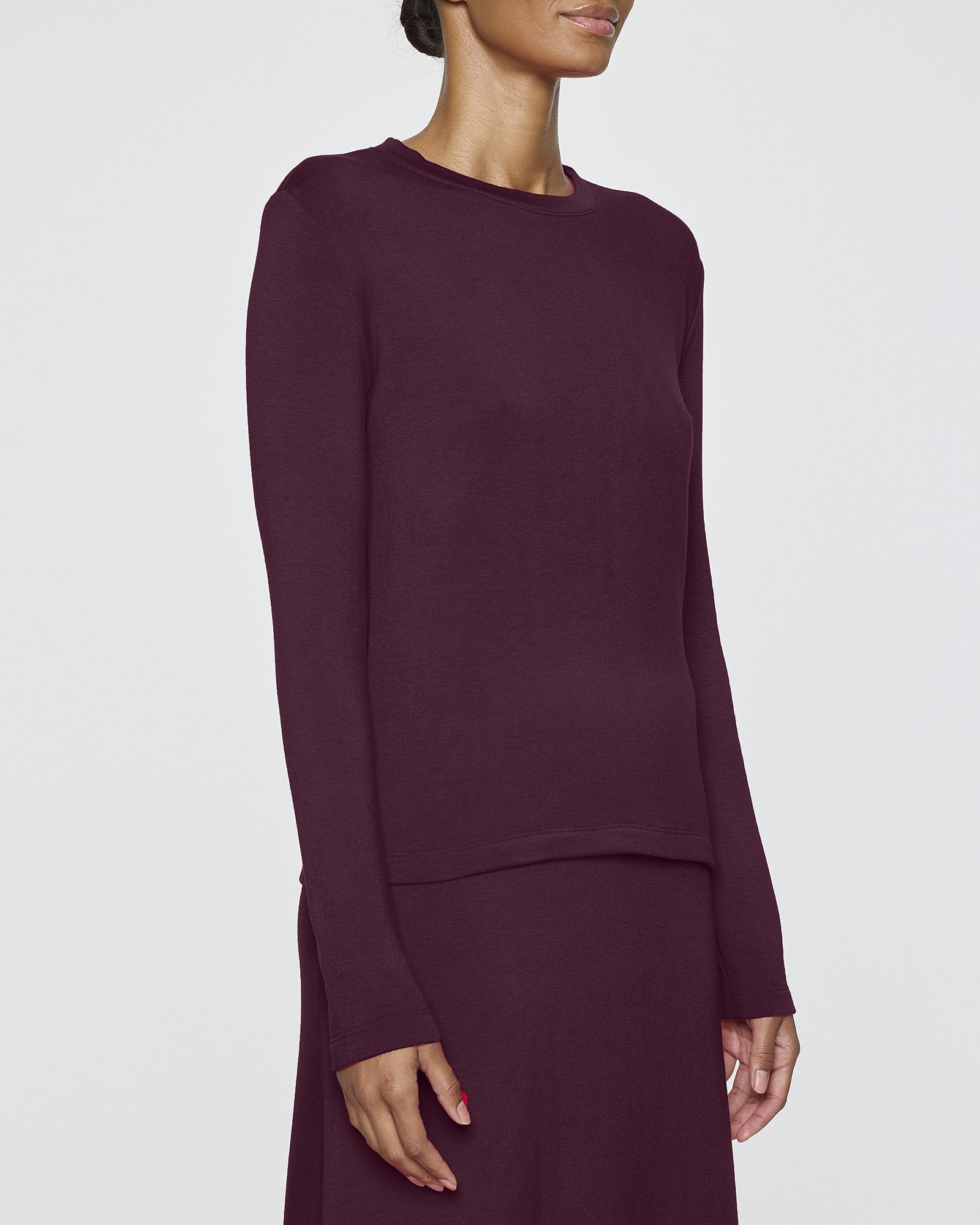 Bordeaux | Women's Long Sleeve Crew