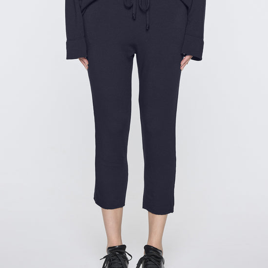 Navy | Drop Crop Pant