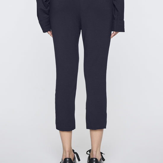 Navy | Drop Crop Pant Back