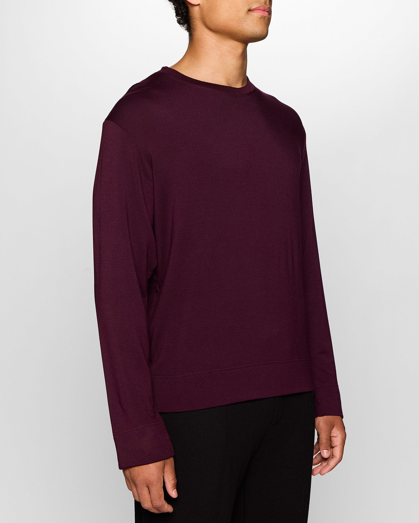 Bordeaux | The Long Sleeve Crew Pullover