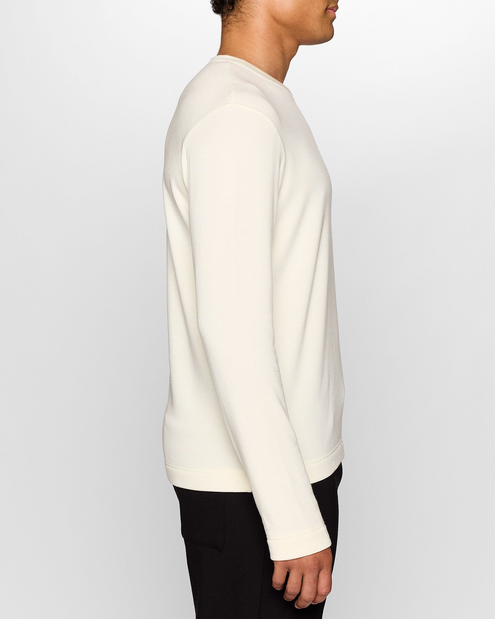 Unbleached | The Long Sleeve Crew Pullover for Men