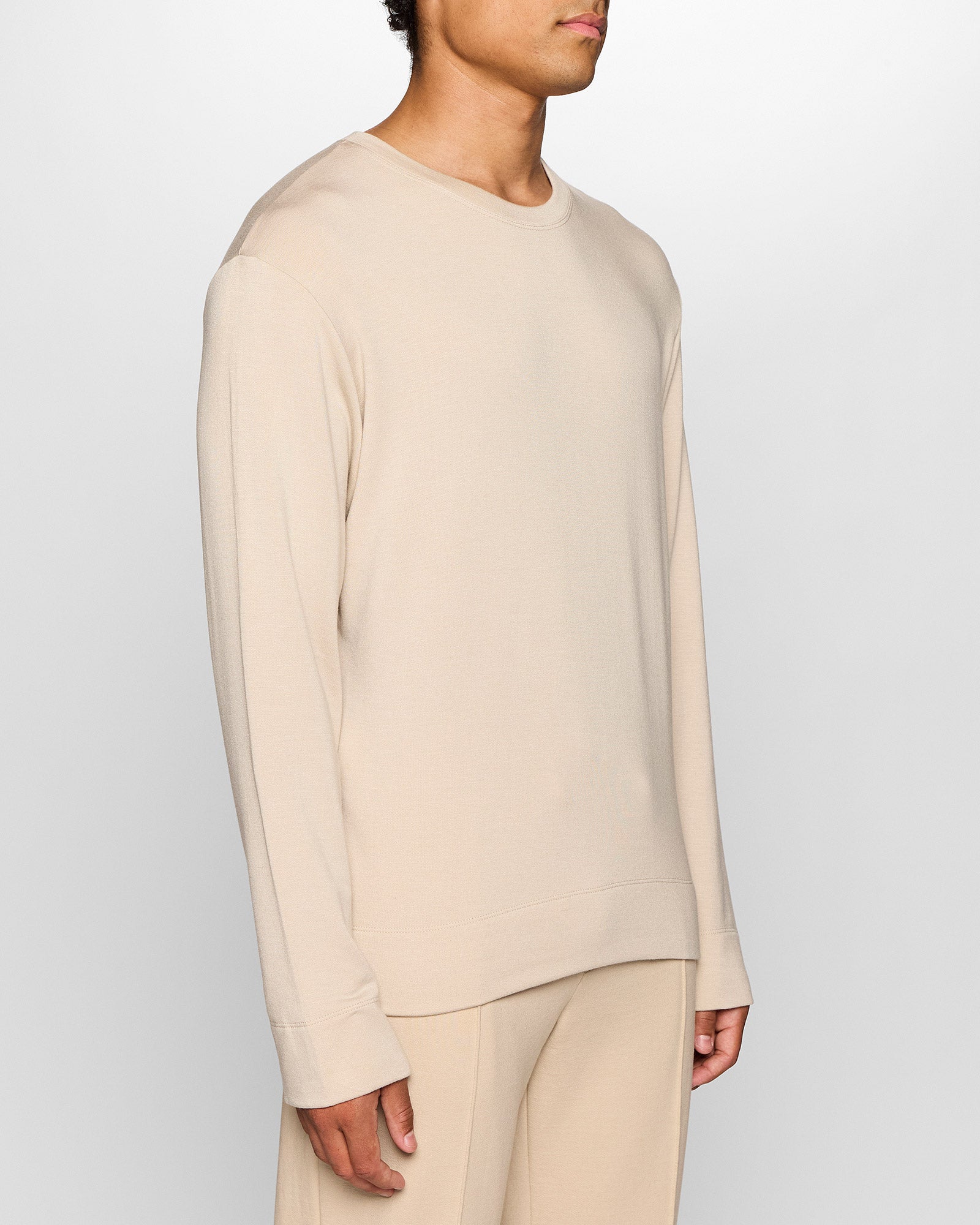Stone | The Long Sleeve Crew Pullover for Men
