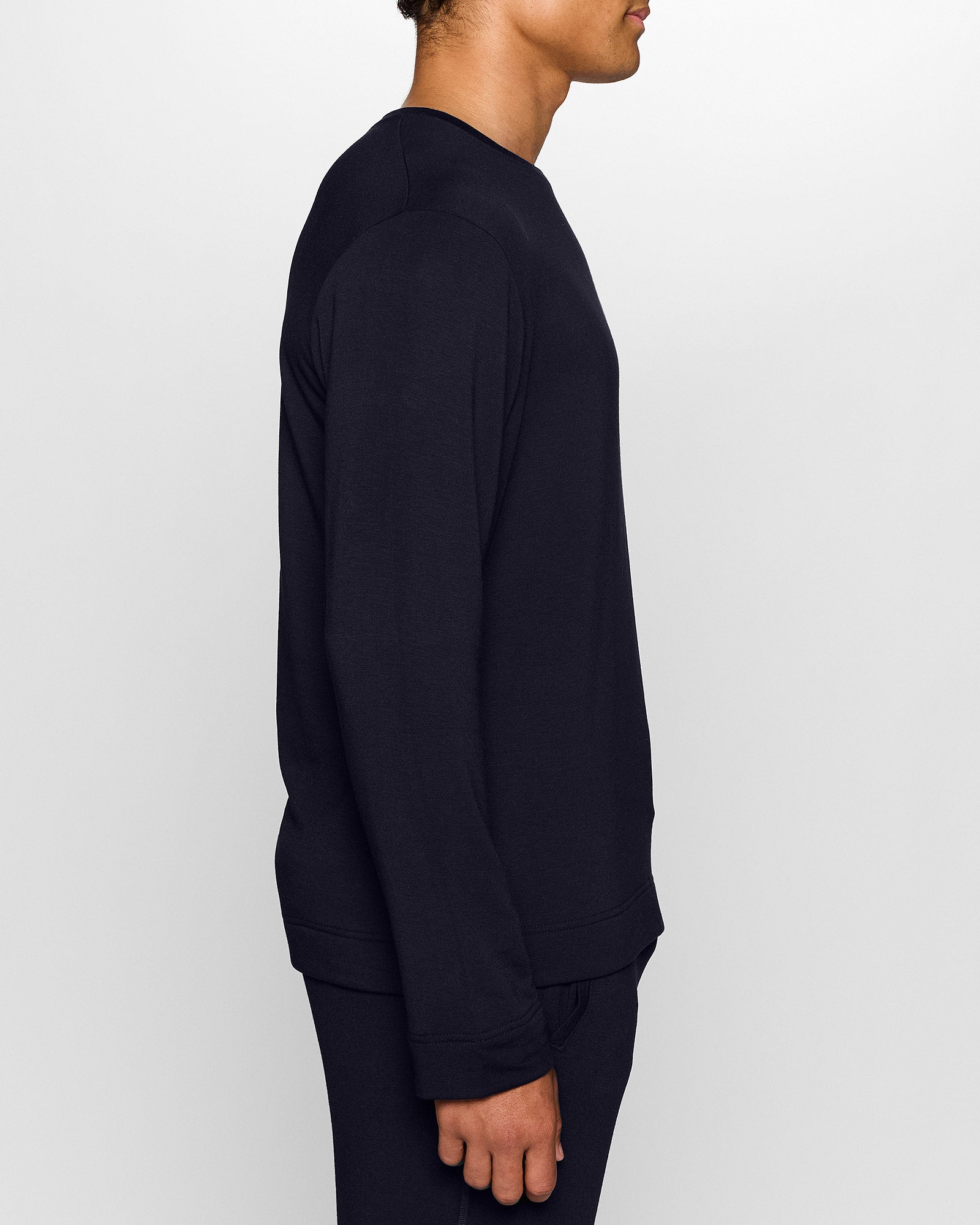 Navy | The Long Sleeve Crew Pullover for Men
