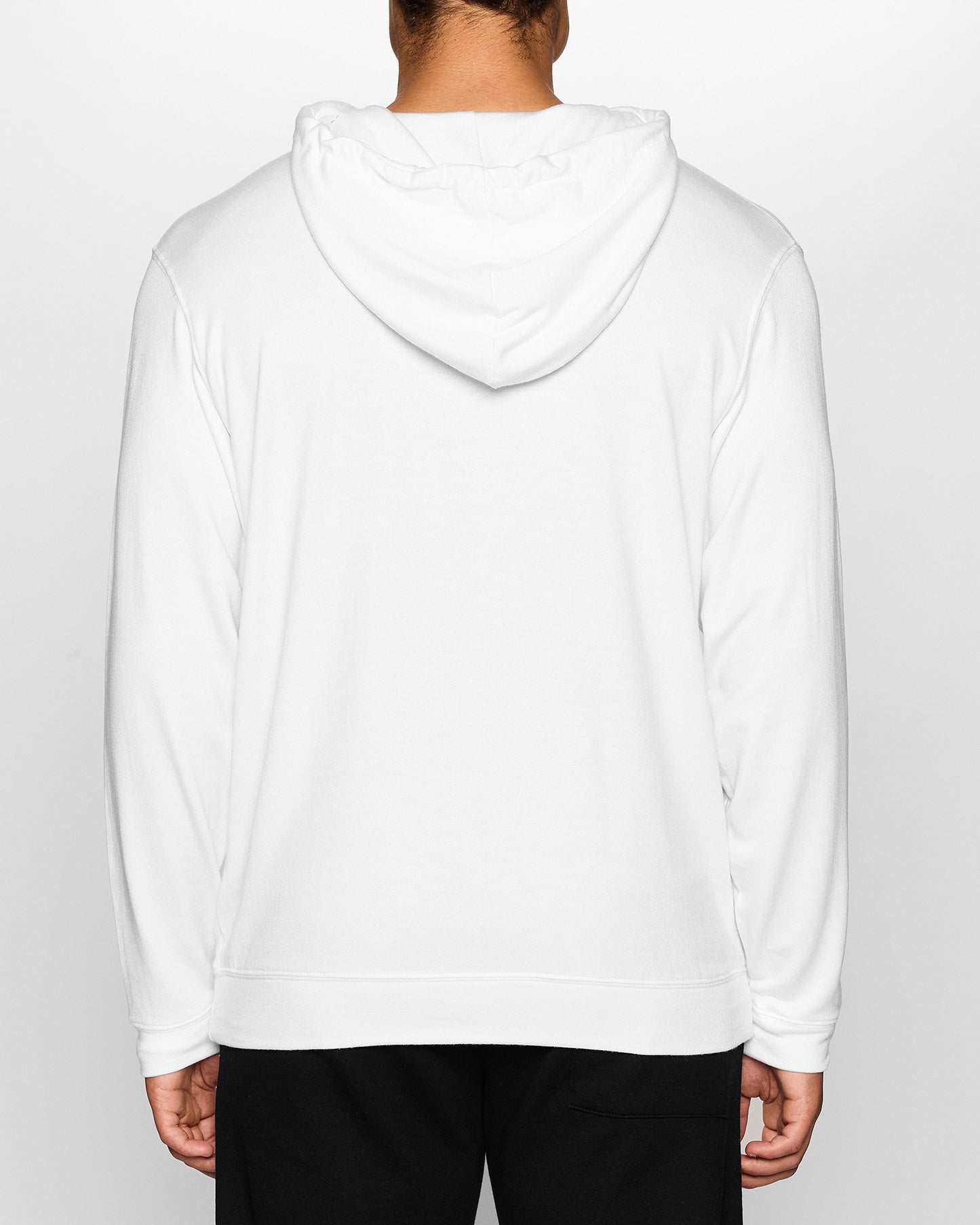 White | Mens Skater Hoodie