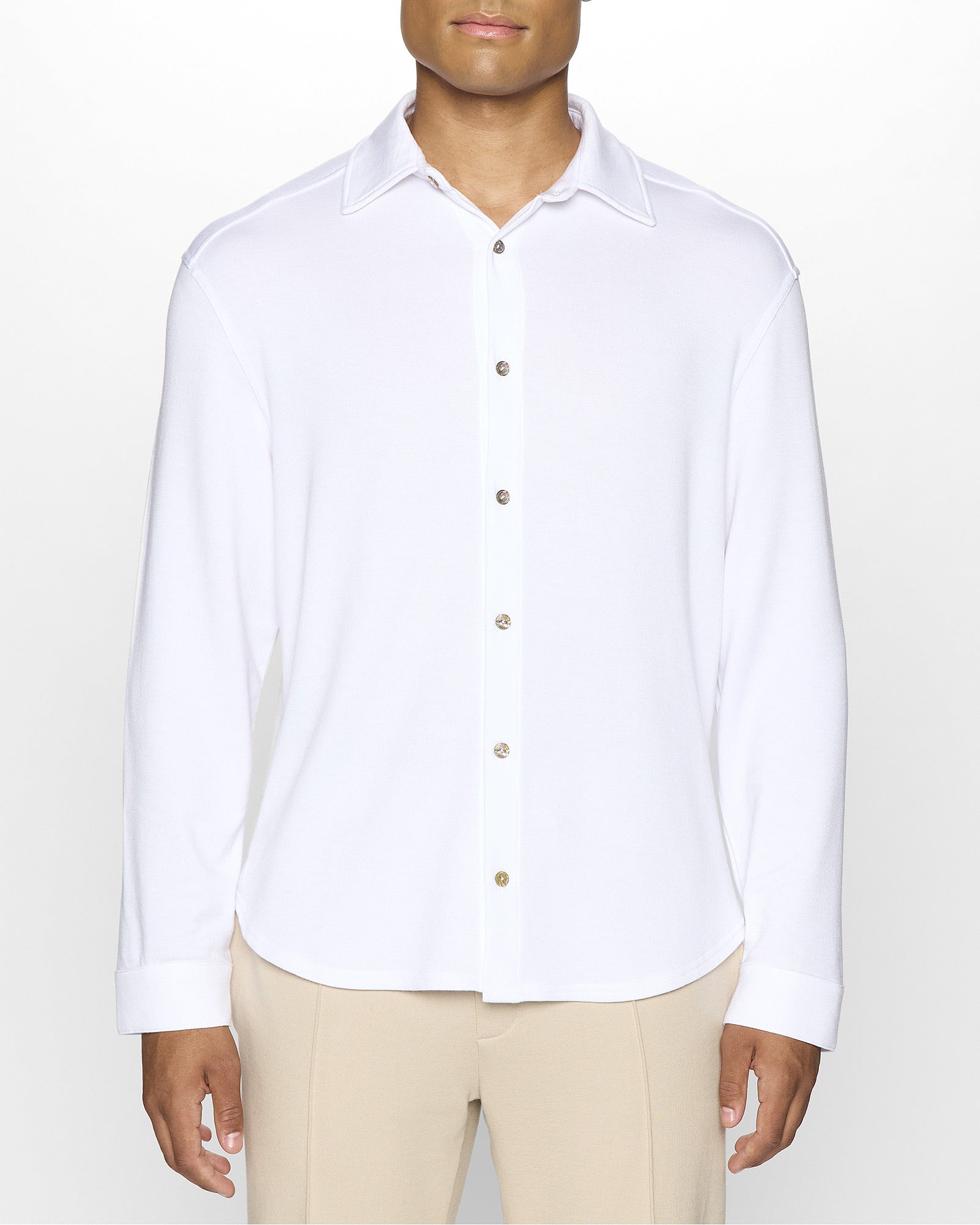 White | The Men's Classic Shirt Front