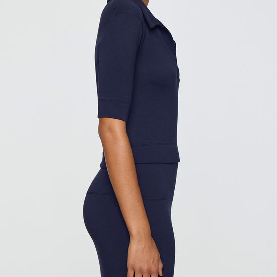 Navy | Women's Elevated Polo Side