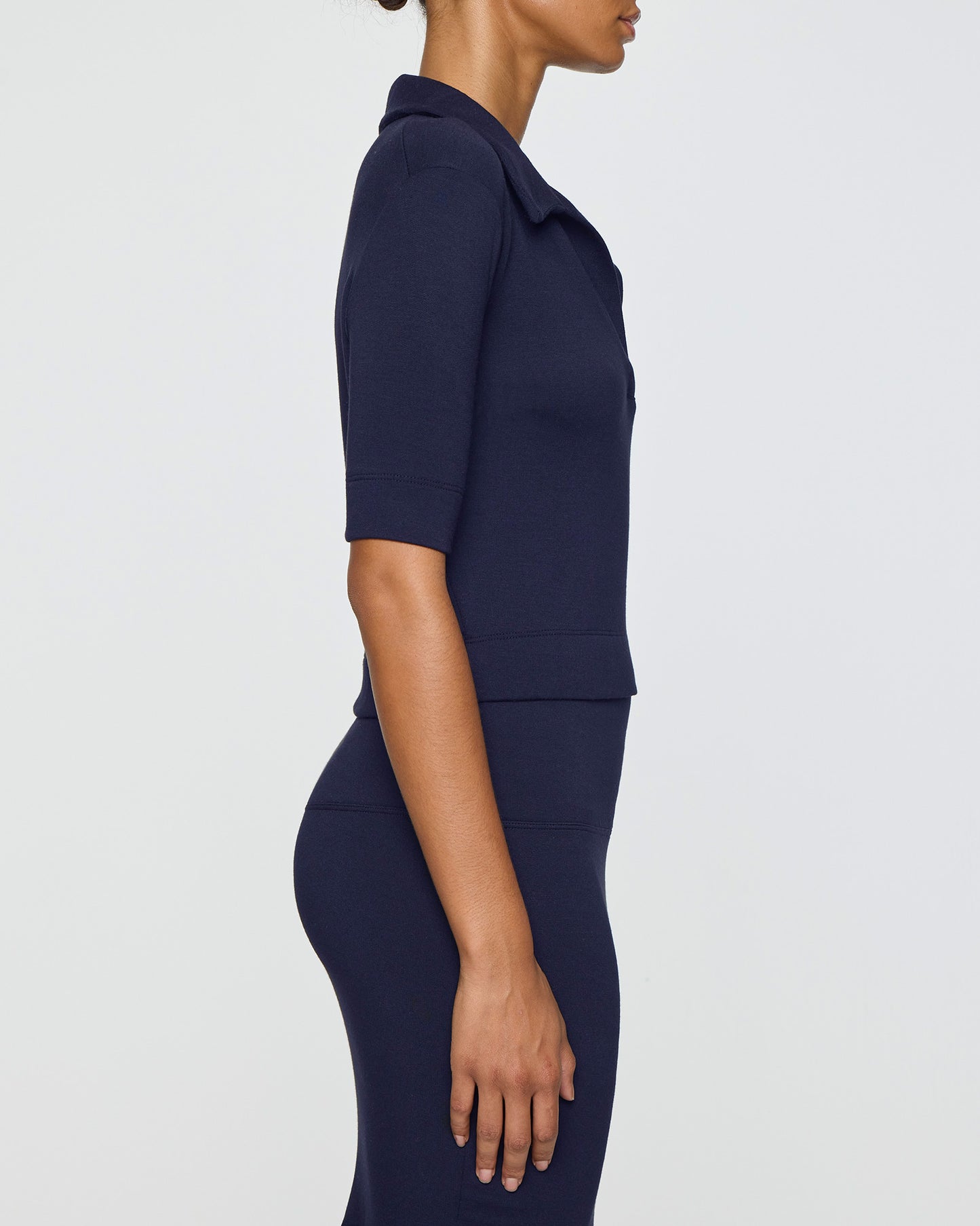 Navy | Women's Elevated Polo Side