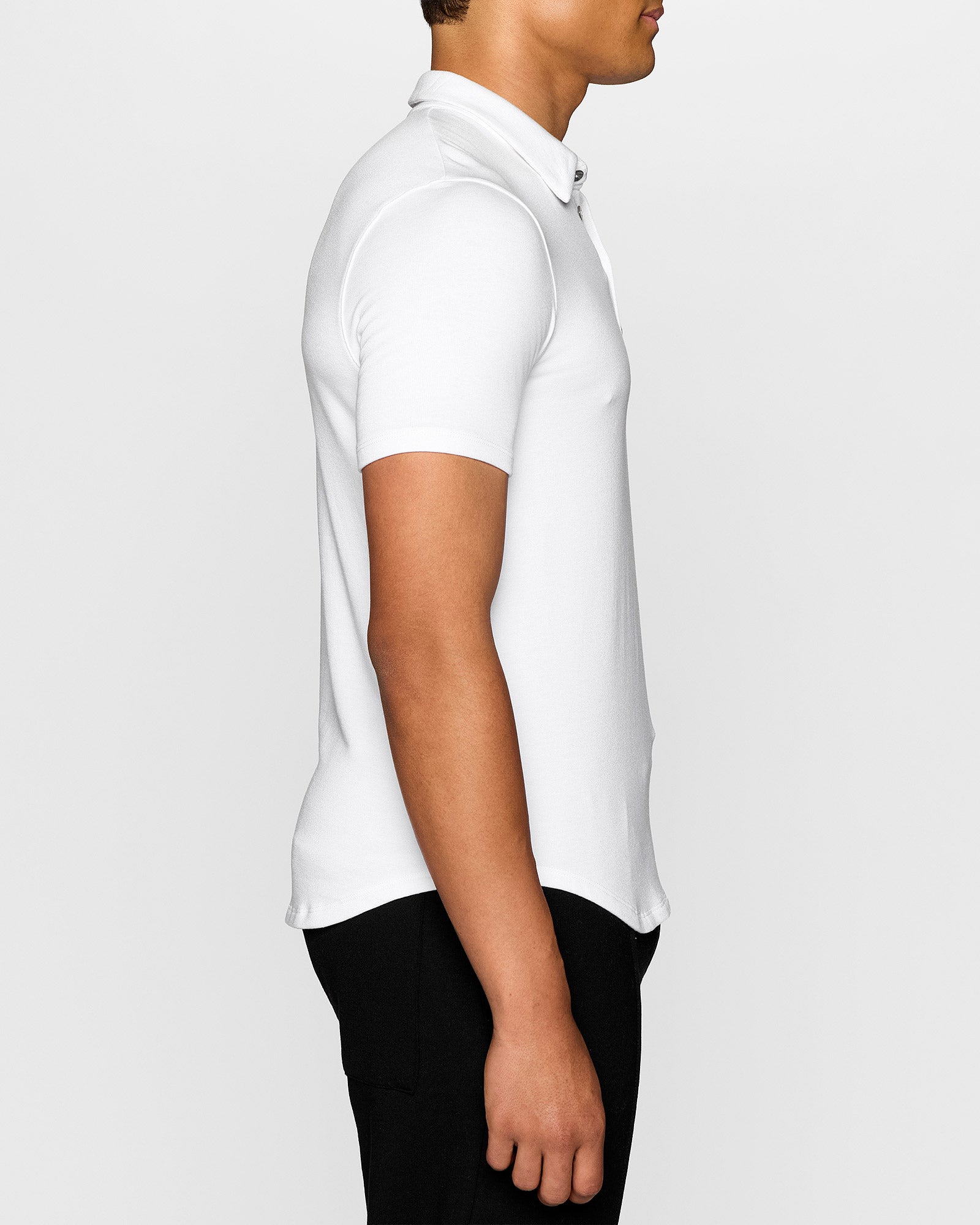 White | Men's Polo by Bleusalt