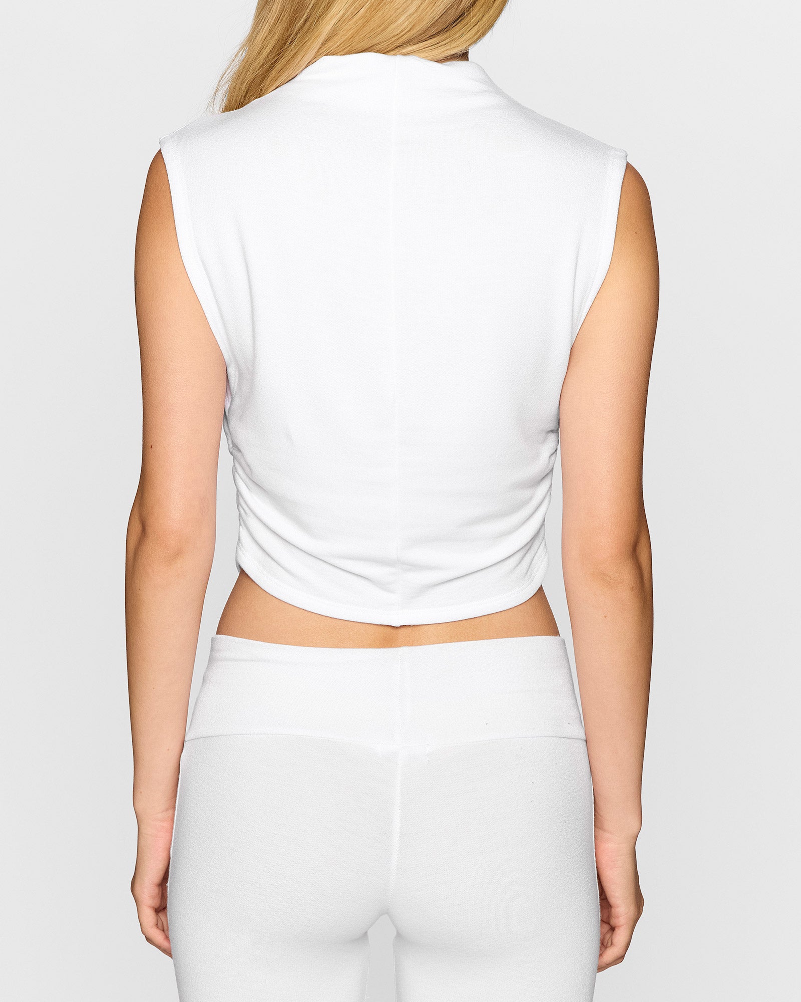 White | The Nina Top in Signature Bleusalt Fabric
