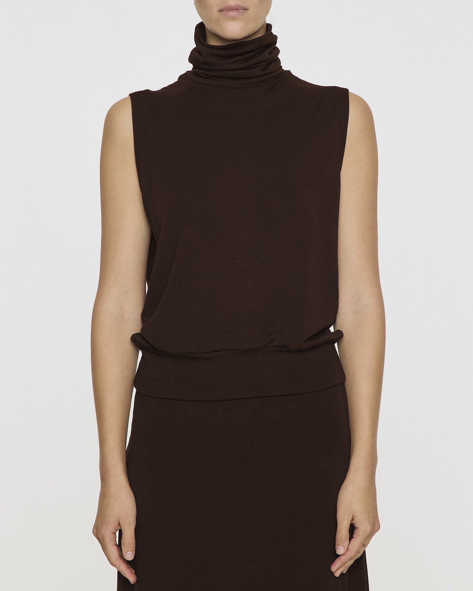 Coco | The Sleeveless Turtleneck Front