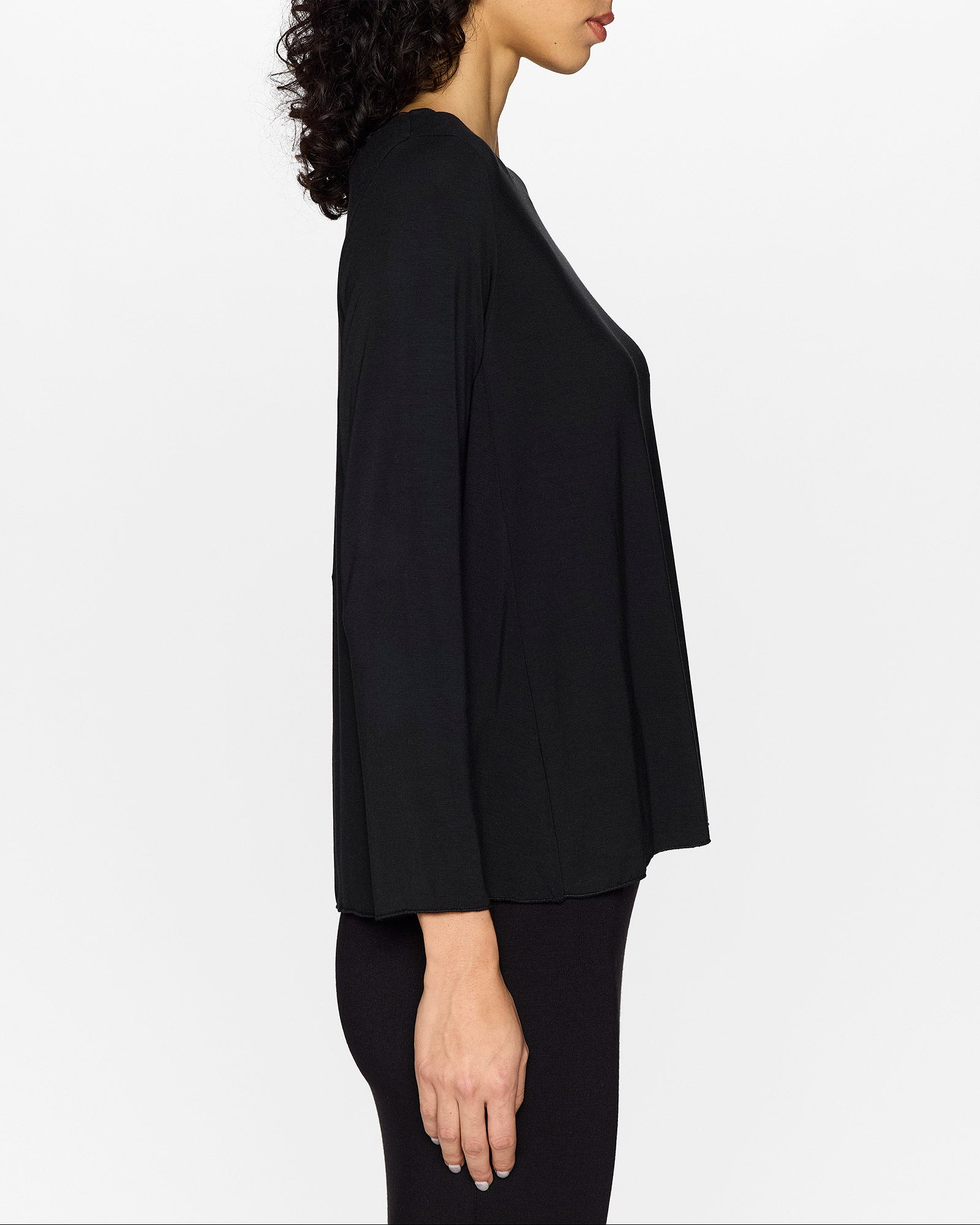 Black | The Barbra Top Lite by Bleusalt