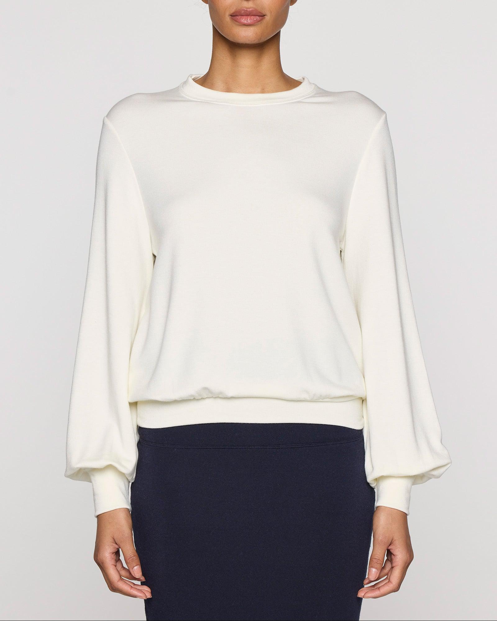 Unbleached | Womens Bubble Crew Long Sleeve