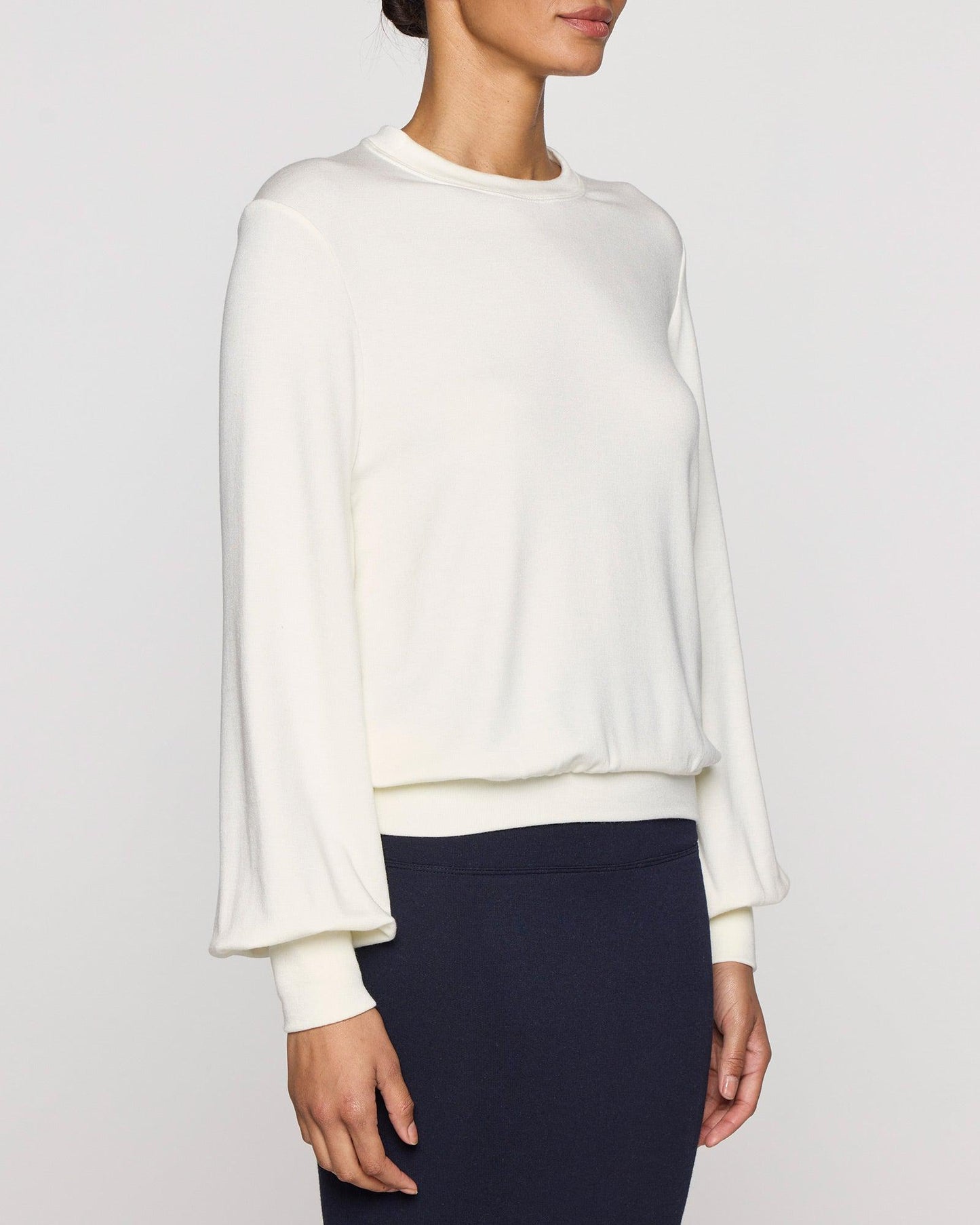 Unbleached | Womens Bubble Crew Long Sleeve