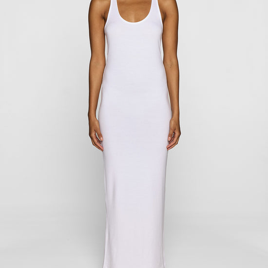 White | The Racerback Tank Dress