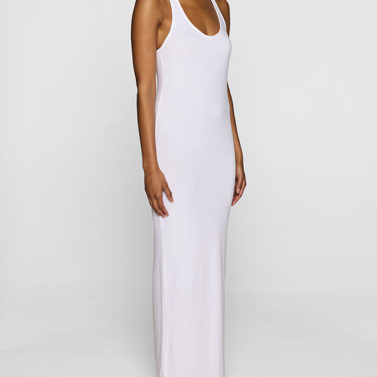 White | The Racerback Tank Dress