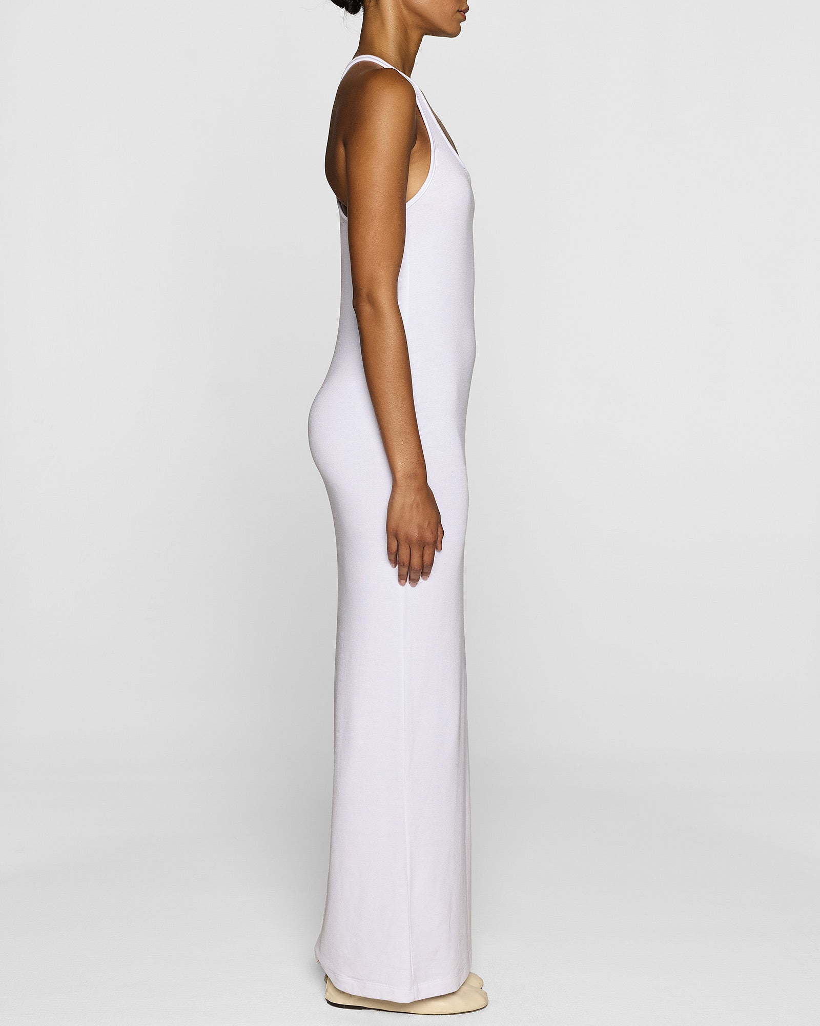 White | The Racerback Tank Dress