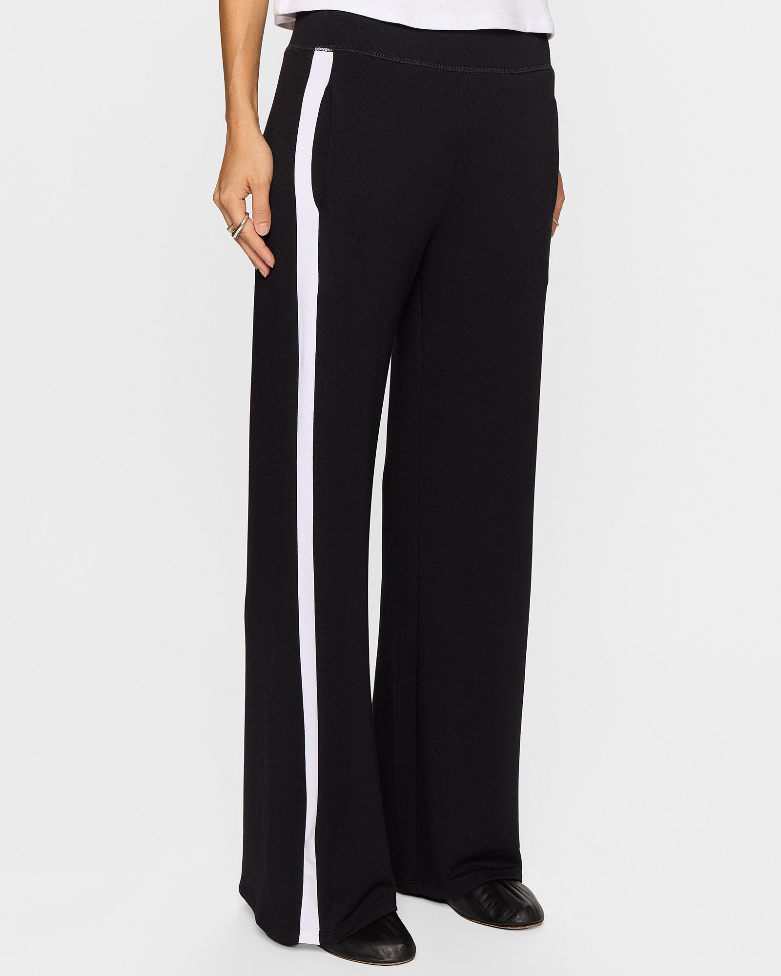 Black/White | The Cindy Racer Pant