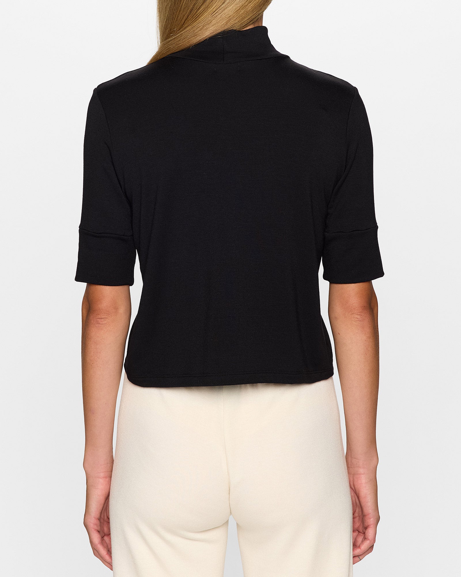Black | Mockneck Top by Bleusalt