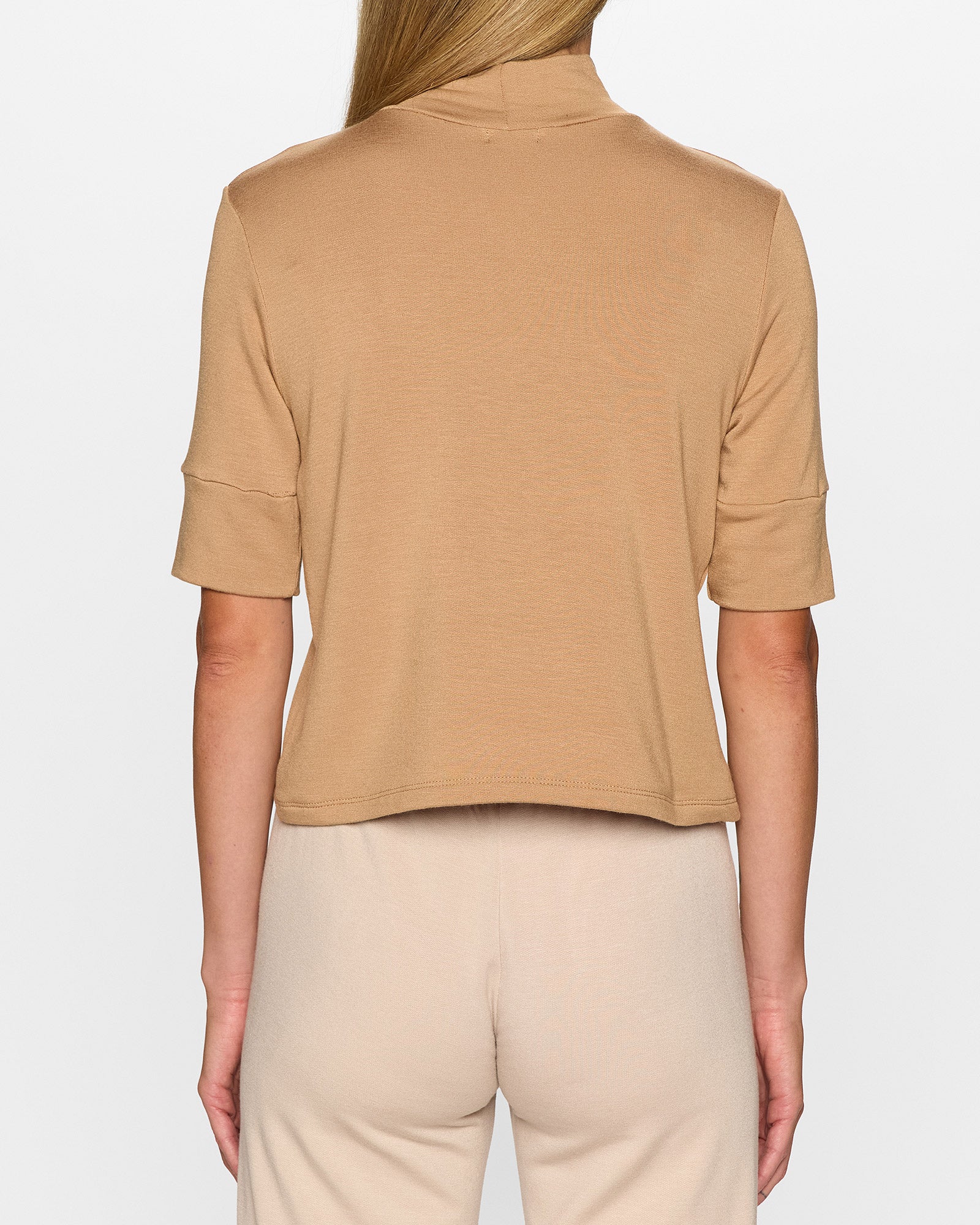 Camel | The Mock Neck Top by Bleusalt