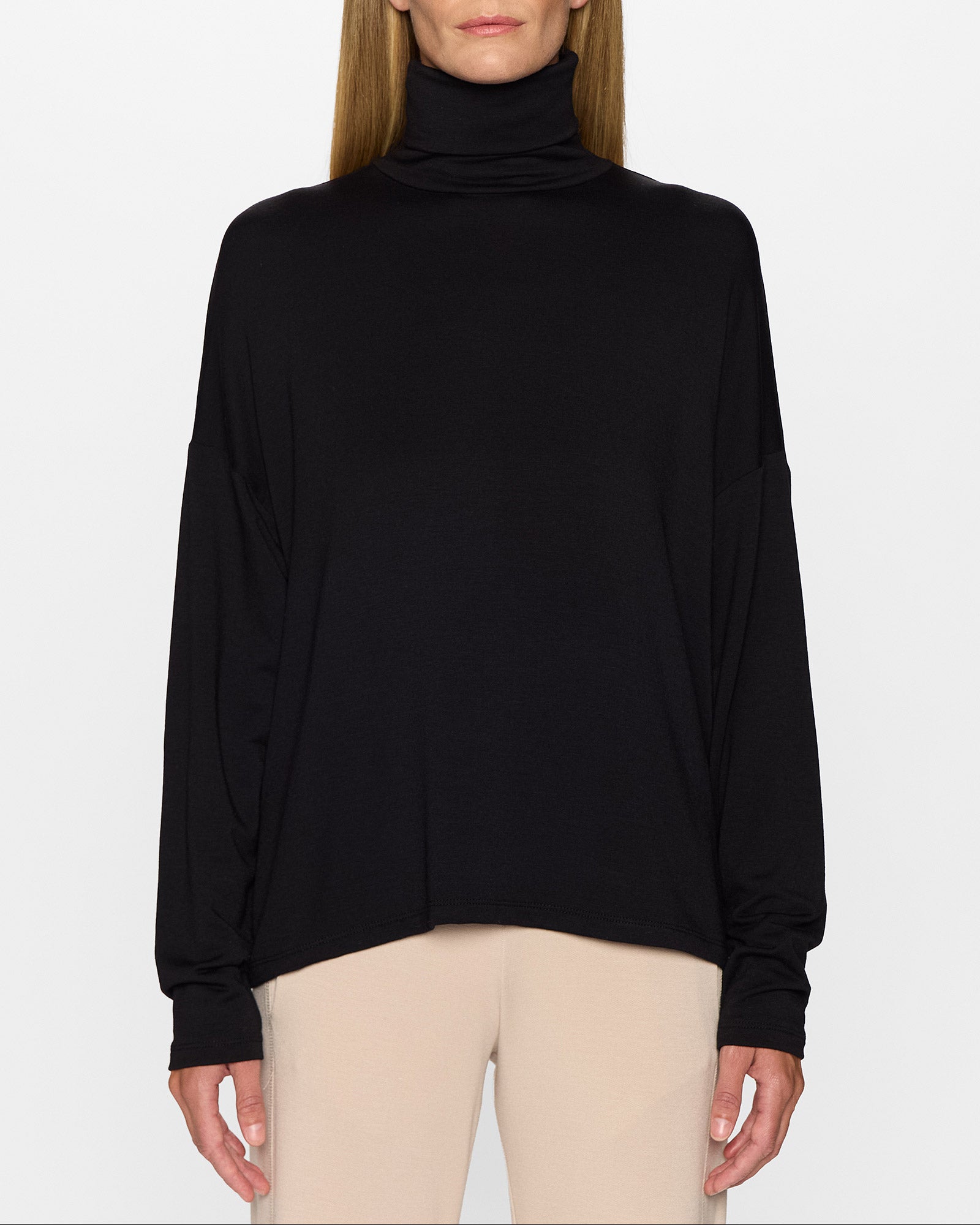 Black | The Oversized Turtleneck
