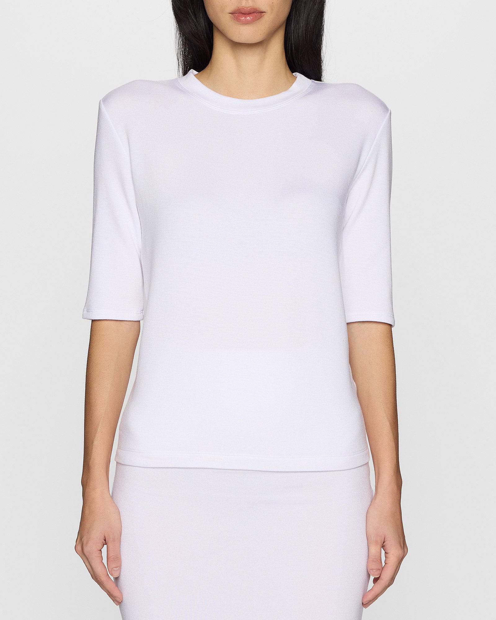 White | The Elbow Sleeve Classic Crew