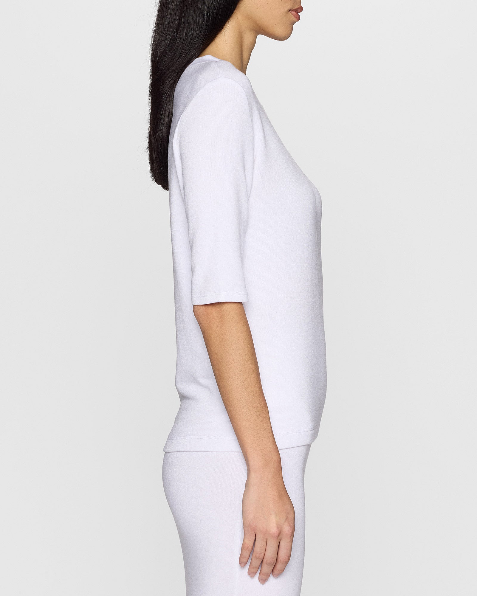 White | The Elbow Sleeve Classic Crew