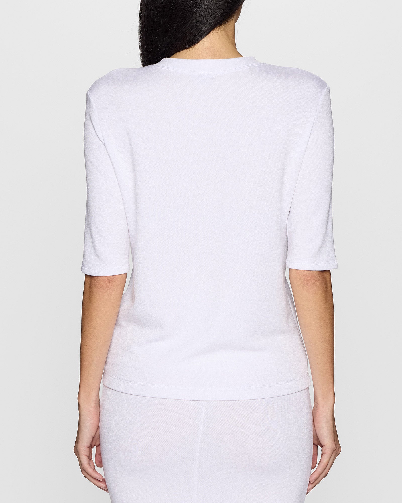 White | The Elbow Sleeve Classic Crew