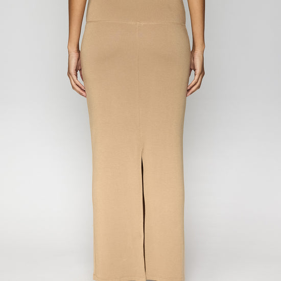 Camel | The Maxi Tube Skirt Back