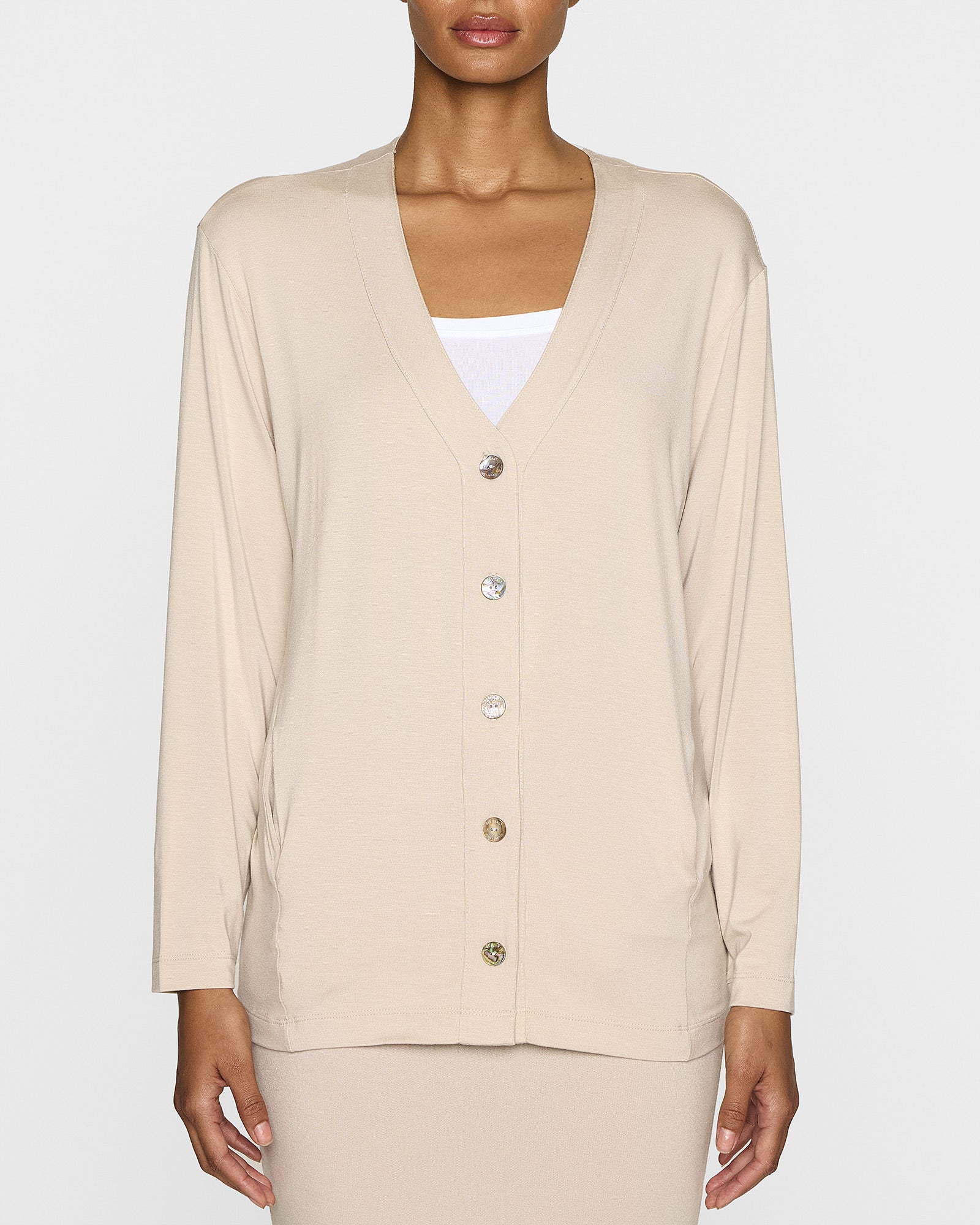 Stone | The Oversized Cardigan LITE