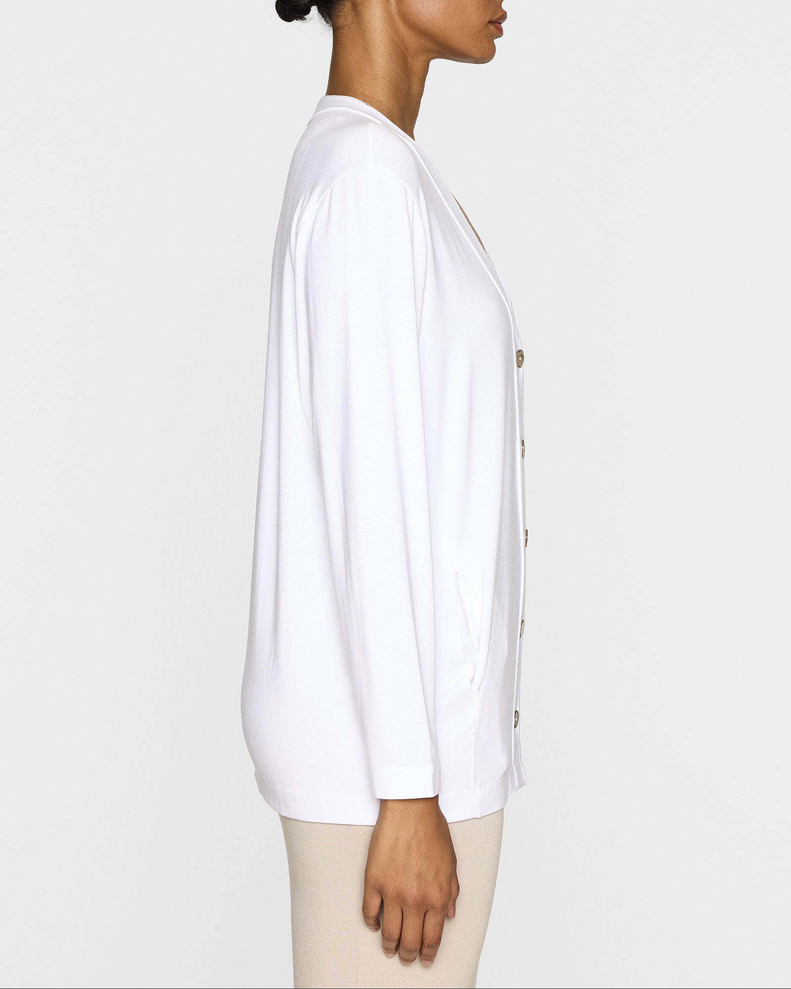 White | The Oversized Cardigan LITE