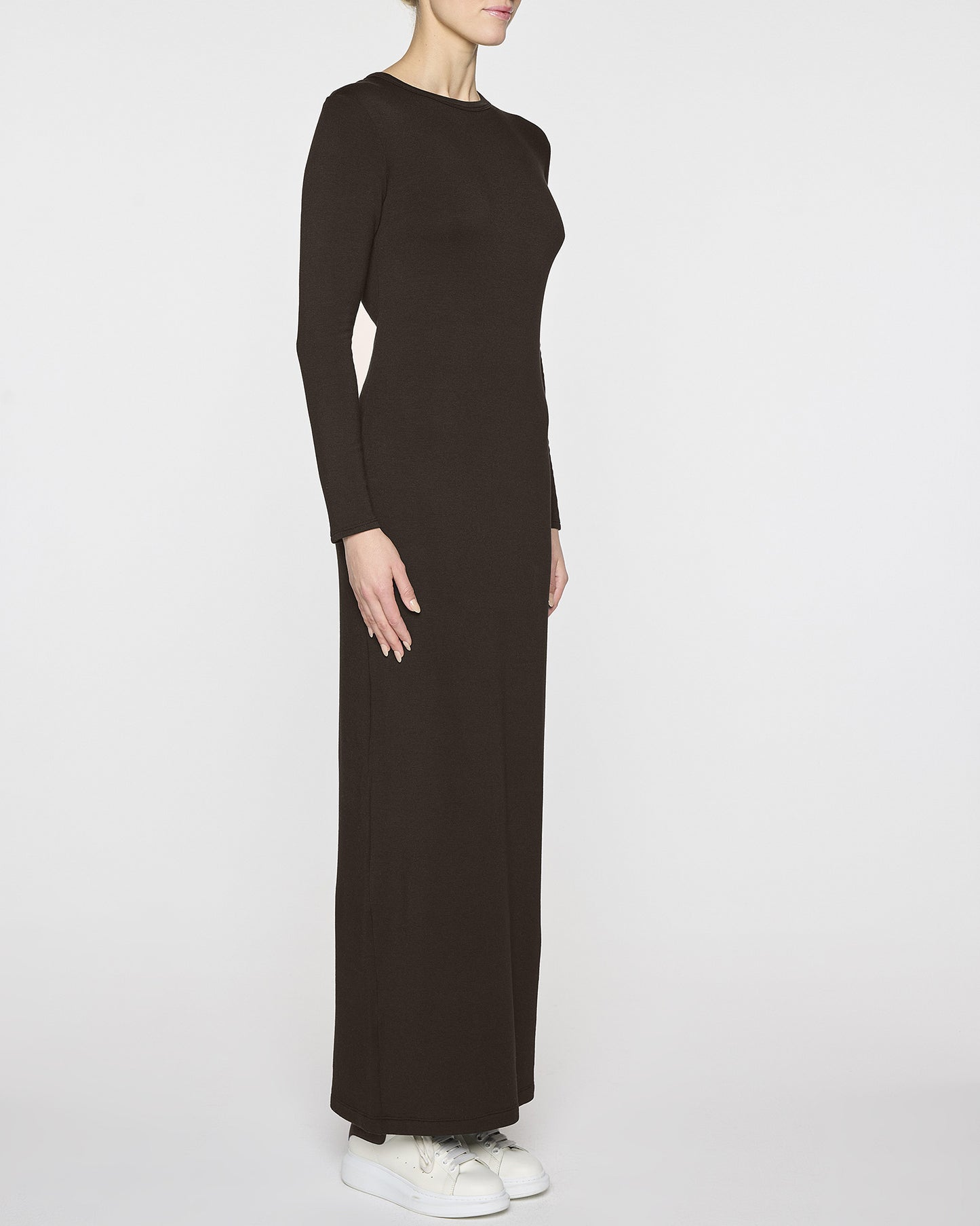 Coco | Long Sleeve Crew Dress Angle