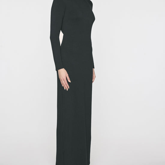 Hunter Green | Long Sleeve Crew Dress
