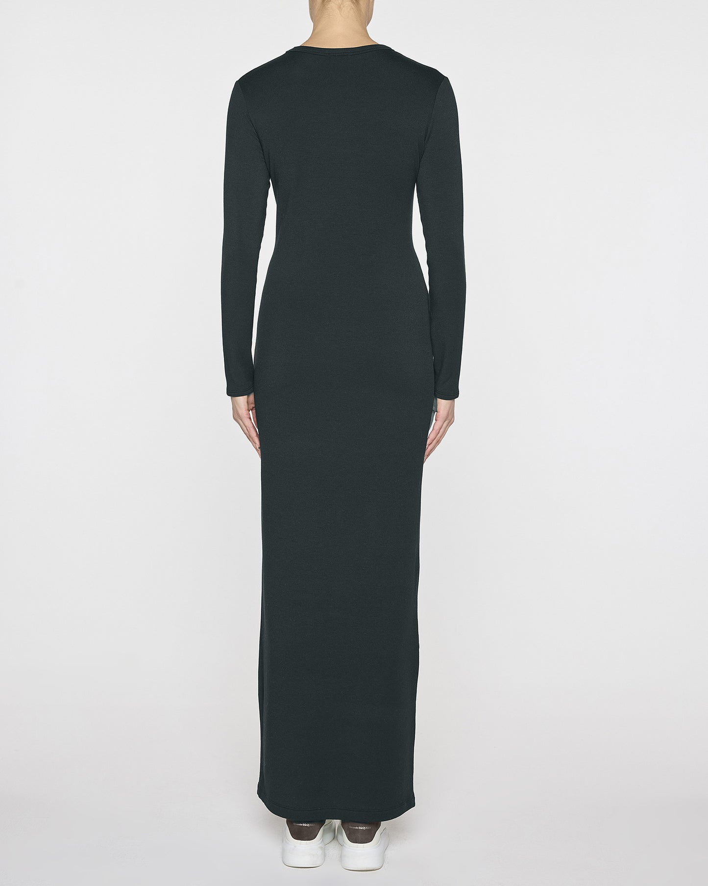 Hunter Green | Long Sleeve Crew Dress