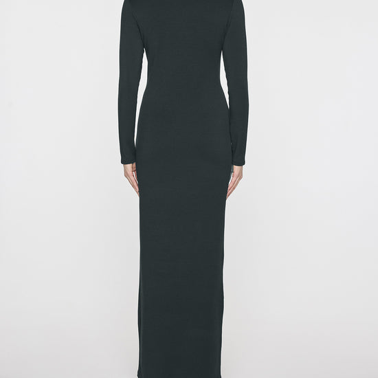 Hunter Green | Long Sleeve Crew Dress
