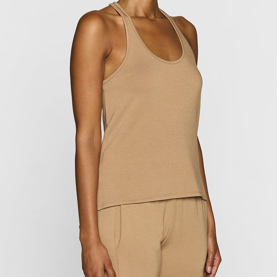 Camel | The Womens Racerback Tank