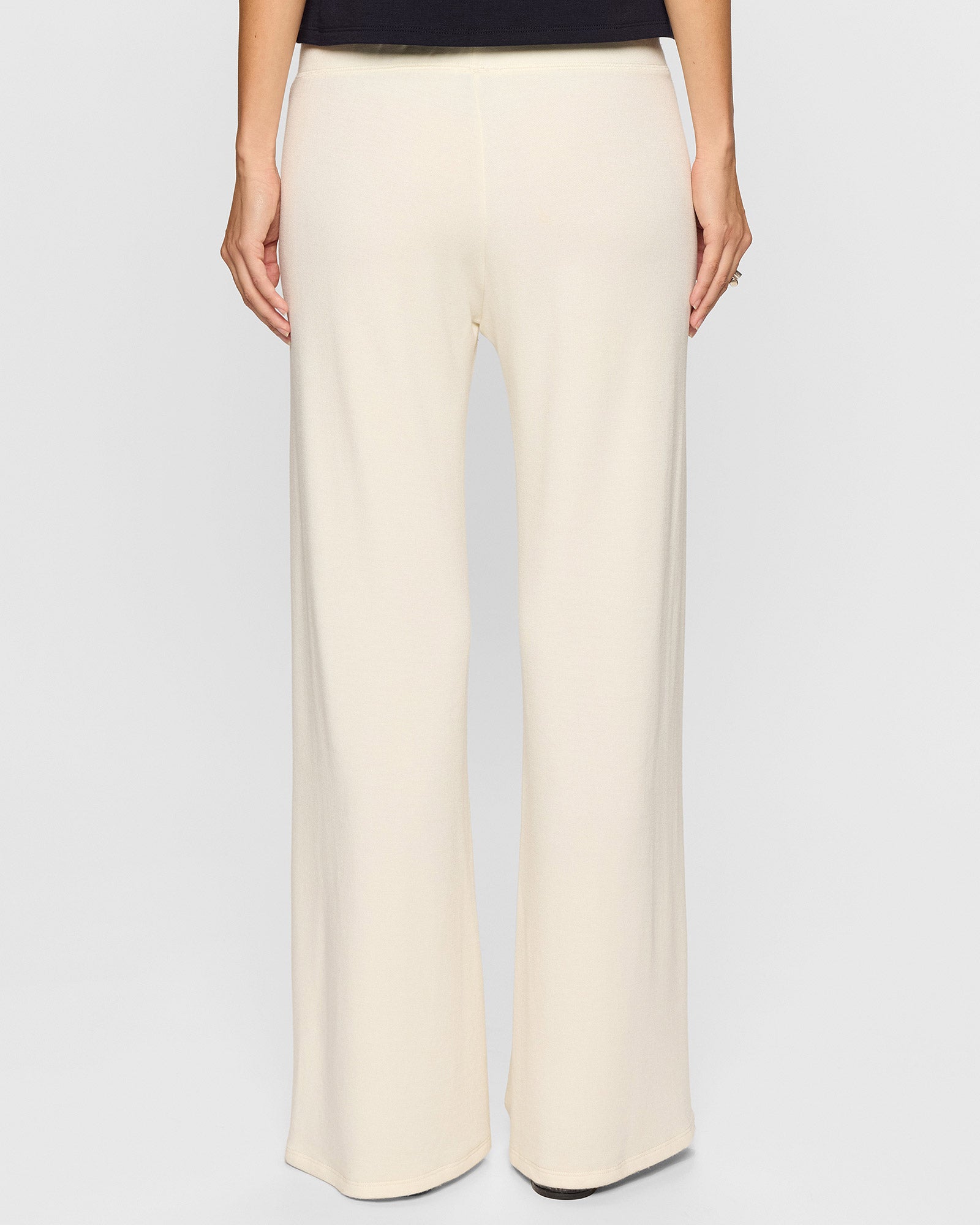 Unbleached/Navy | The Cindy Racer Pant