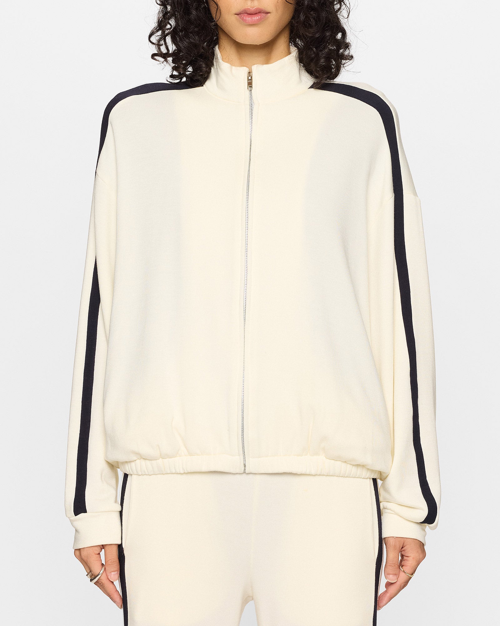 Unbleached/Navy | The Bui Racer Zip