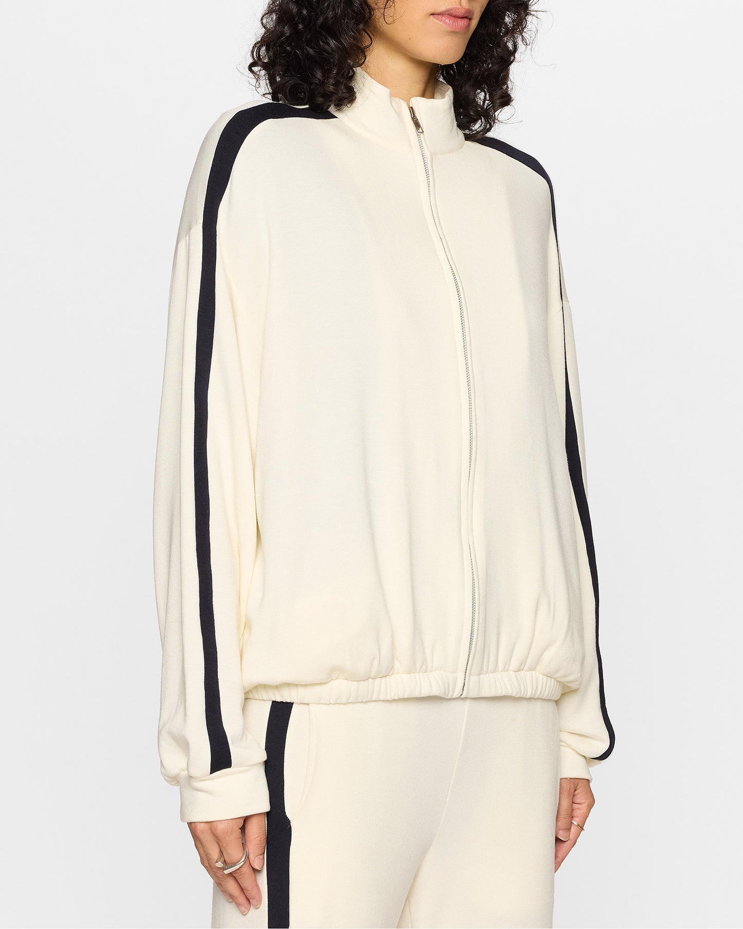 Unbleached/Navy | The Bui Racer Zip