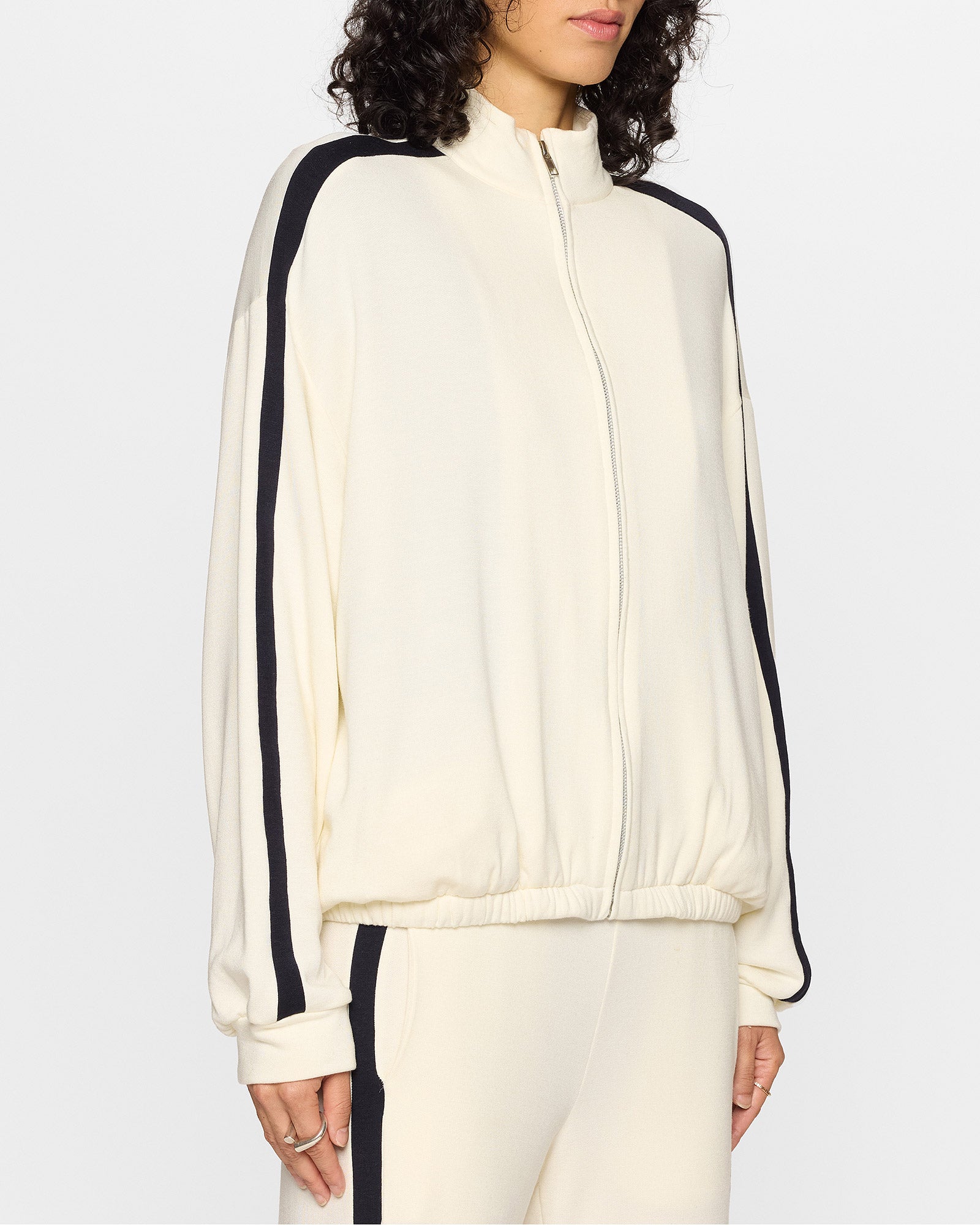 Unbleached/Navy | The Bui Racer Zip