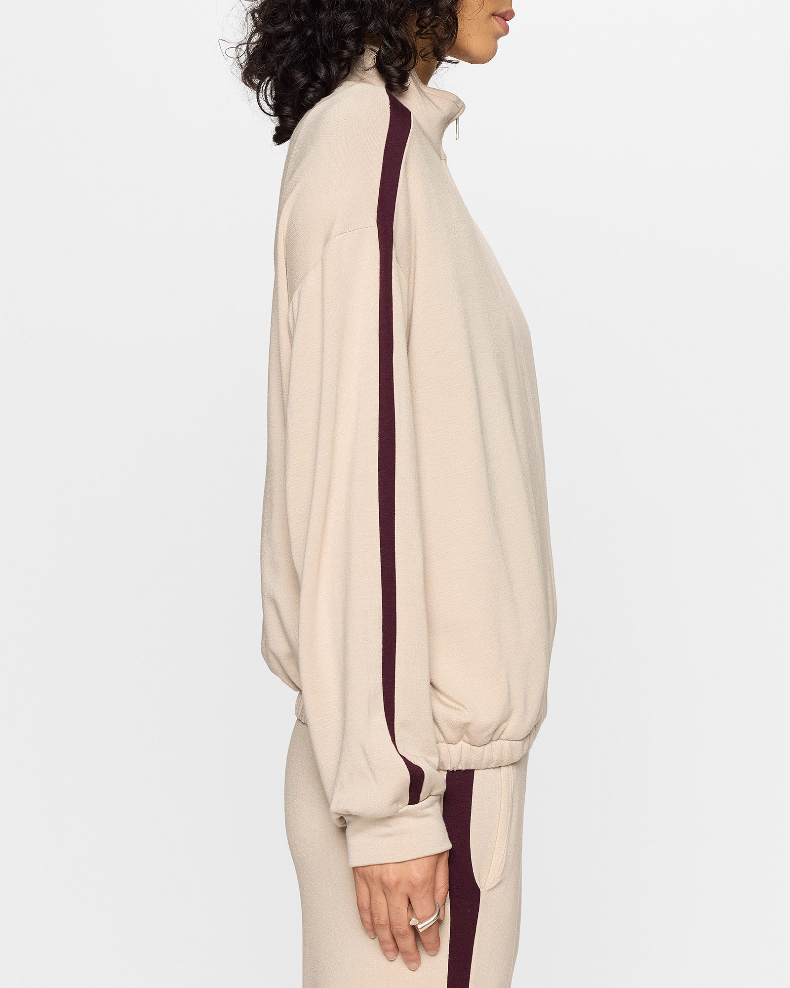 Stone/Bordeaux | The Bui Racer Zip