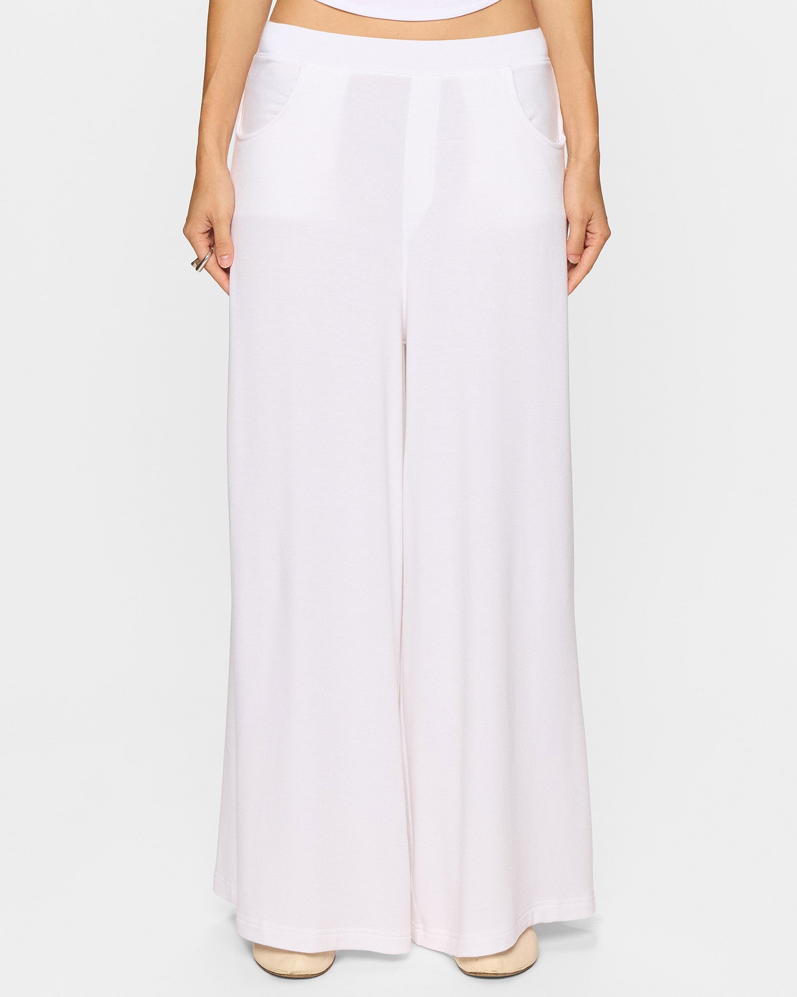 White | The Lyndie Pant Signature Fabric