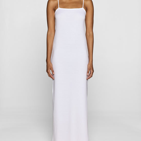 White | The Slip Dress Front