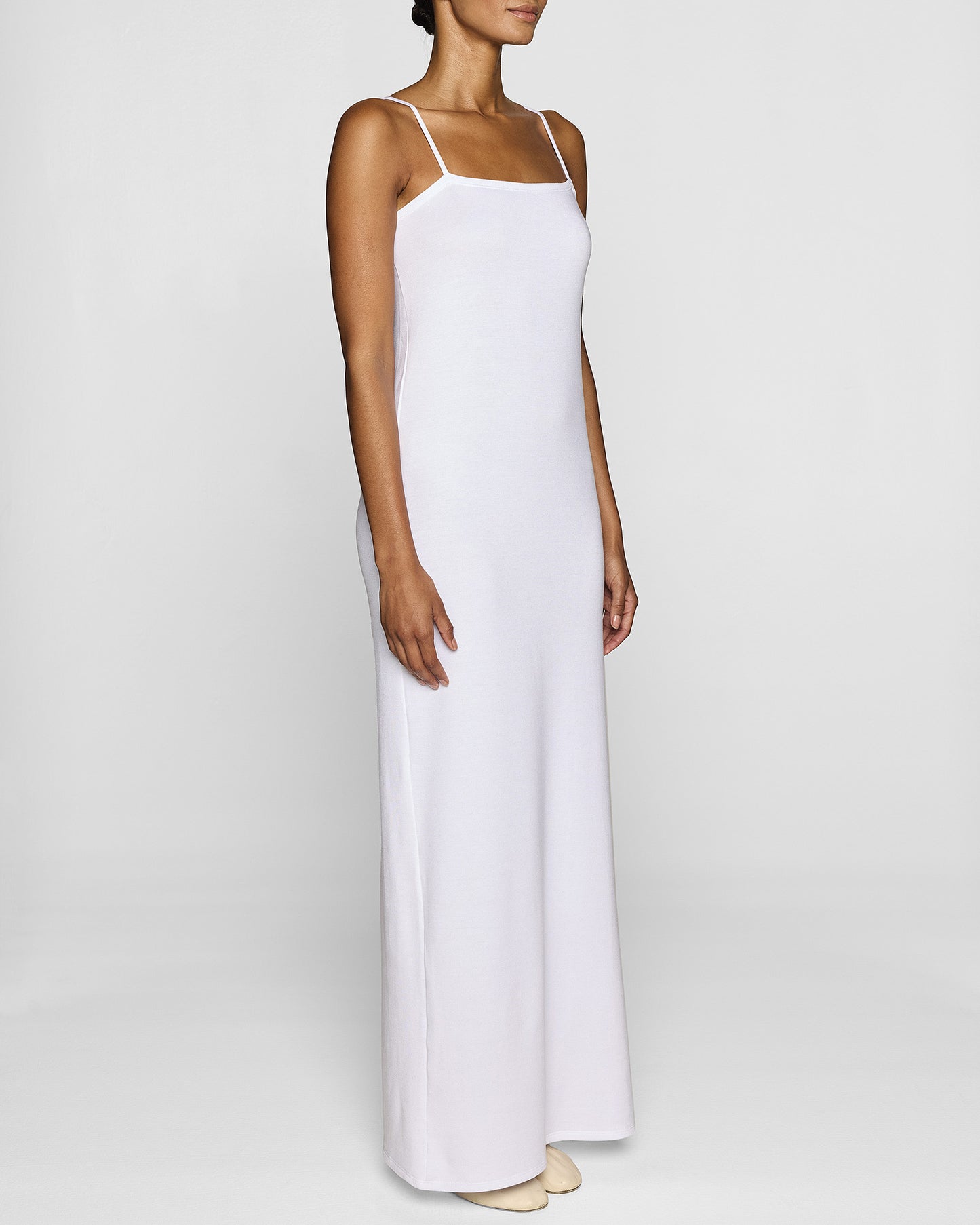 White | The Slip Dress Angle