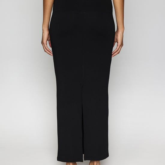 Black | The Maxi Tube Skirt Back