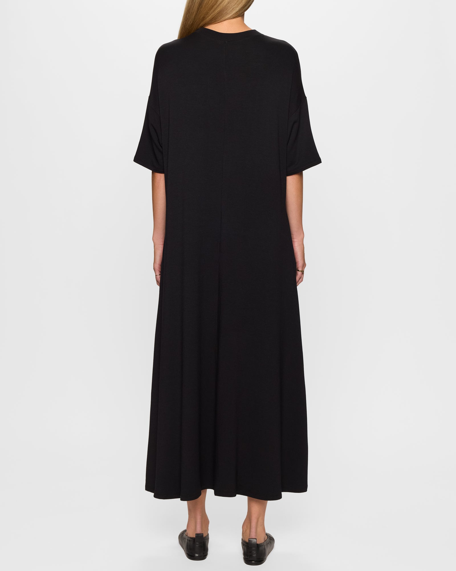 Black | The Oversized T Dress Lite