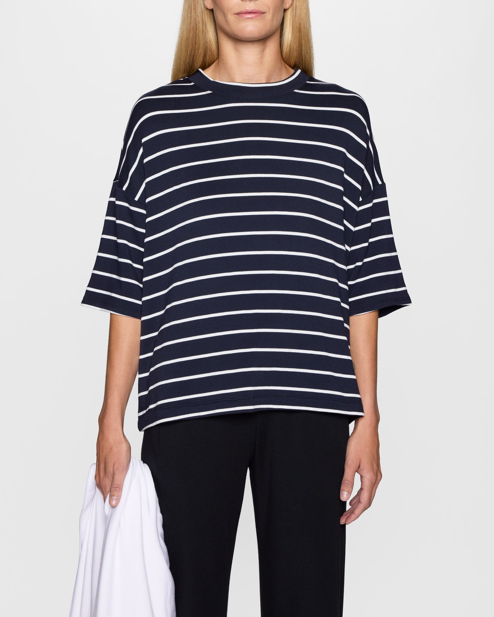 Navy Stripe | The Oversized T Shirt