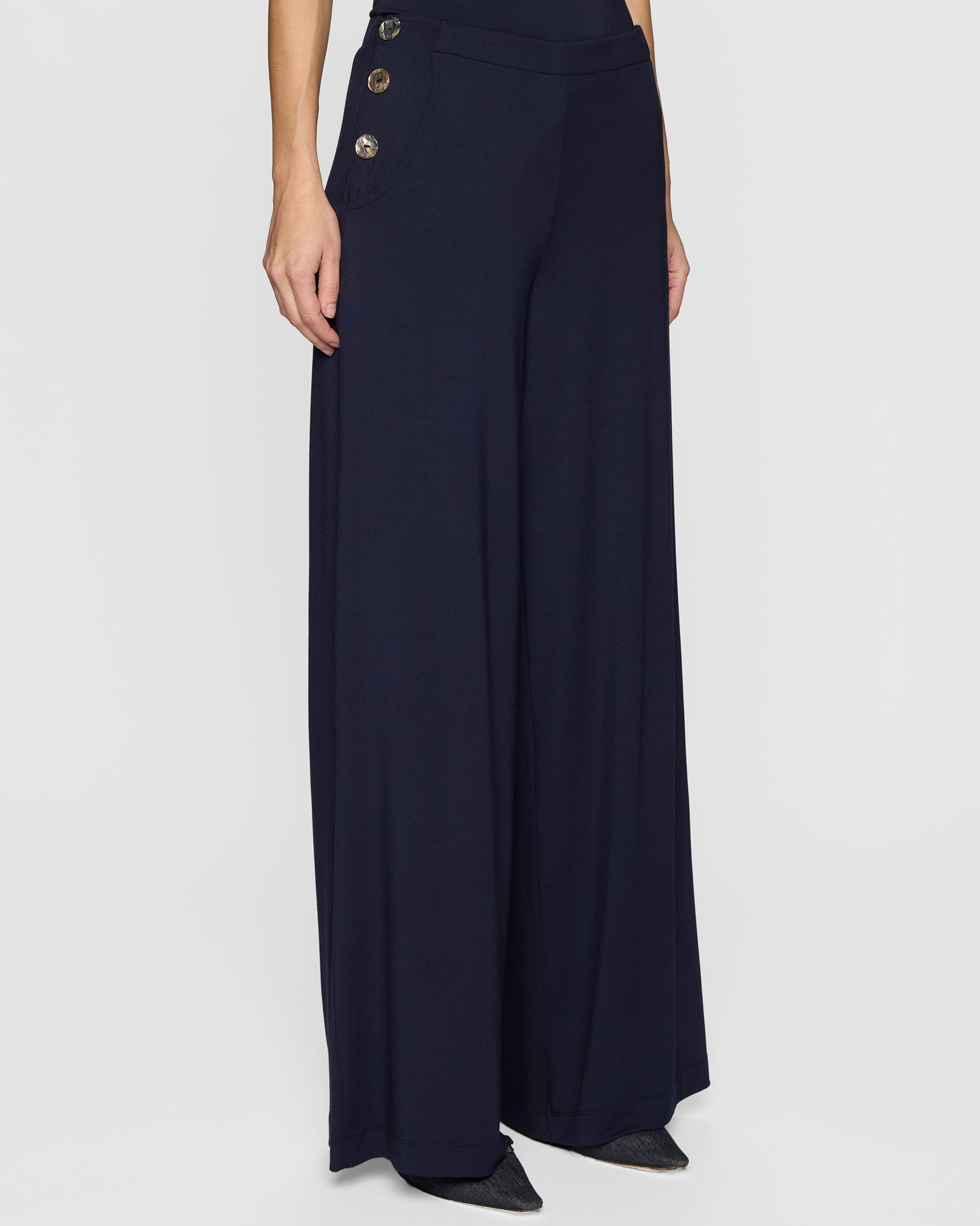 Navy | The Palazzo Sailor Pant Lite