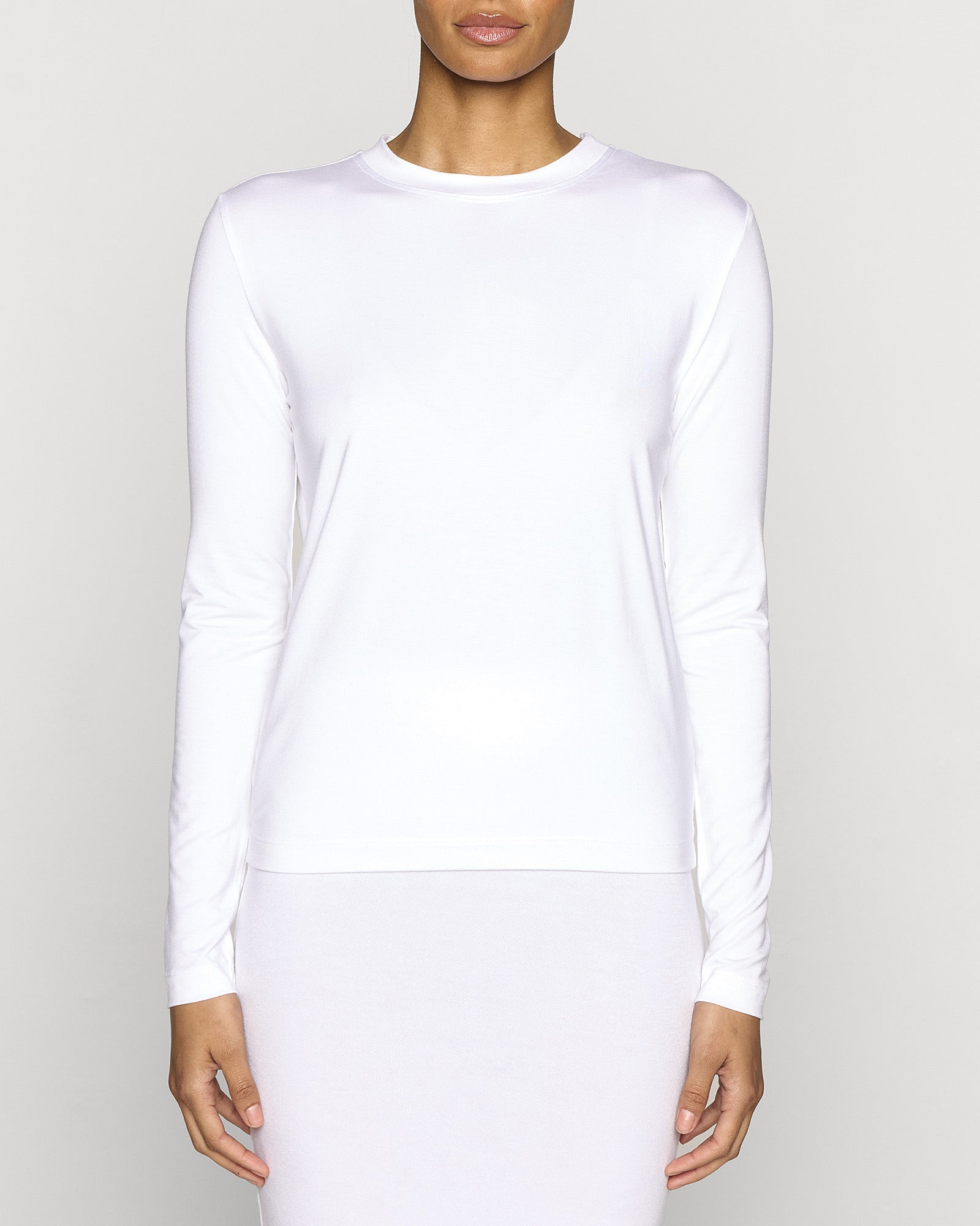 White | The Classic Crew Lite Front